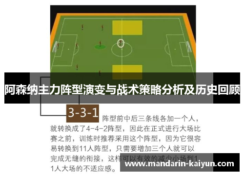 阿森纳主力阵型演变与战术策略分析及历史回顾