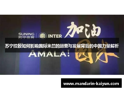 苏宁控股如何影响国际米兰的运营与发展背后的中国力量解析
